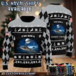 Custom US Naval Ships Ugly Sweater 8