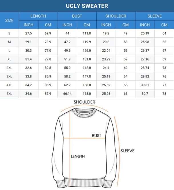 Web Size AOP Ugly Sweater PRINTBASE