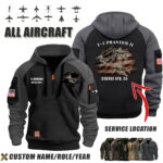 Custom Aircraft Flag Halfzip Hoodie 1