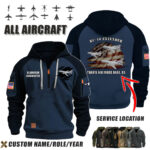 Custom Aircraft Flag Halfzip Hoodie 8