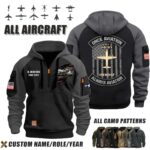 Custom Aircraft V1 Once An Airman Flag Halfzip Hoodie 3