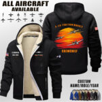 Custom US Aircraft Sunset Fleece Zip Hoodie 2