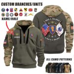 Custom US Army N1 All Gave Some Double Flag Halfzip Hoodie 4