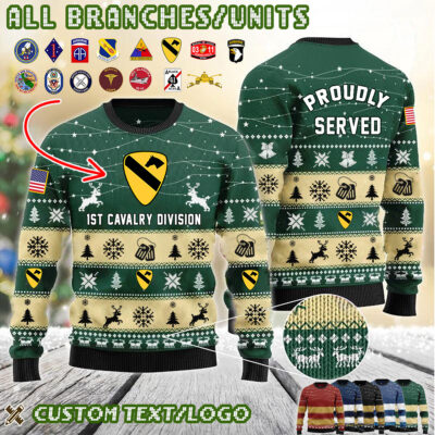 Custom US Military Units Ugly Sweater 3