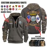 Custom US Military Units V3 Dual Flag Halfzip Hoodie 8