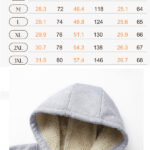 Web Fleece Zip Hooide Sizechart