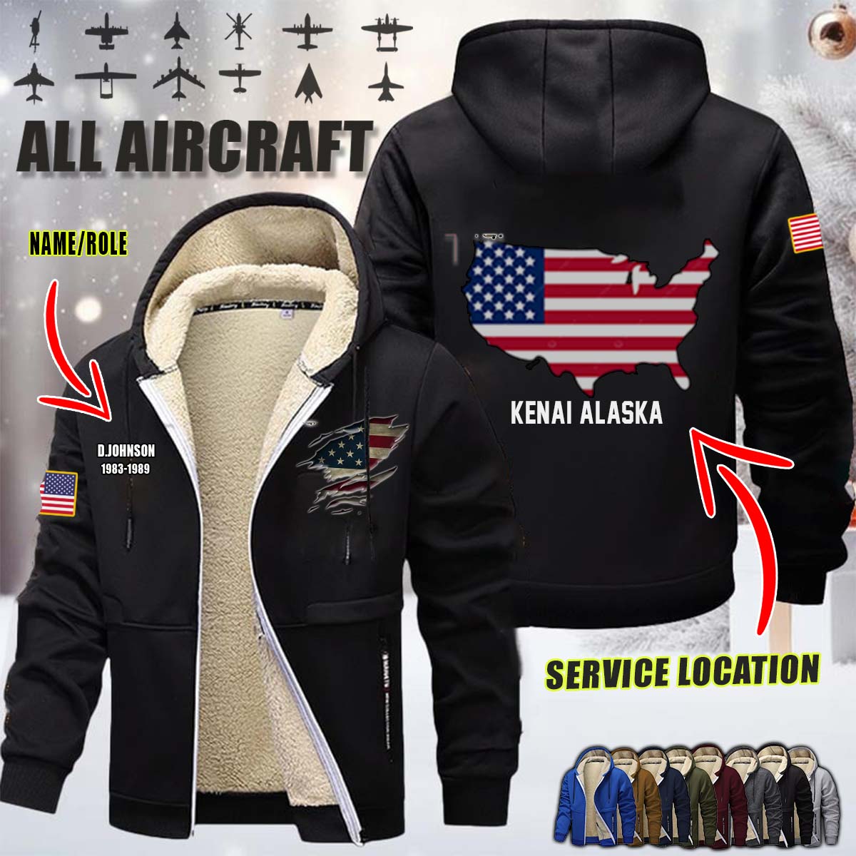 T-43A Trainer_Flag Fleece Zip Hoodie