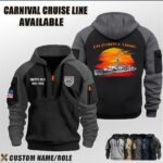 USS Everett F. Larson (DD-830)_Sunset Camo Halfzip Hoodie