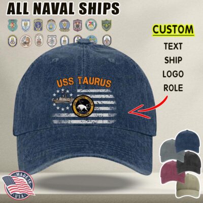 Denim Baseball Cap Ver22 USS Taurus PHM 3